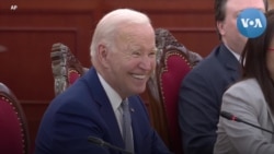 Tổng thống Biden dí dỏm đáp lời Tổng bí thư Trọng khiến cả phòng họp bật cười 