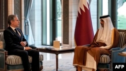 امریکی وزیر خارجہ اور قطر کے امیر کی ملاقات ، فائل فوٹو 
