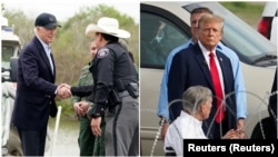 Biden ile Trump aynı gün ABD-Meksika sınırında temaslarda bulundu- 29 Şubat 2024.
