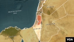 اسرائیل اور اس کے پڑوسی ممالک کا نقشہ: مصر، اردن، شام اور لبنان۔