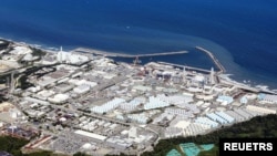 Ảnh chụp từ trên không cho thấy nhà máy điện hạt nhân Fukushima Daiichi bắt đầu xả nước phóng xạ đã qua xử lý ra Thái Bình Dương, tại thị trấn Okuma, quận Fukushima, Nhật Bản, vào ngày 24/8/2023.