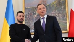 Tổng thống Ukraine và Ba Lan.