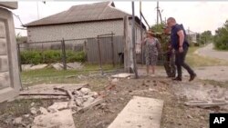 Một tòa nhà bị hư hại ở Belgorod, Nga, hôm 22/5/2023.
