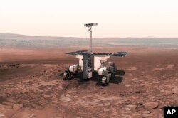 مریخ کی سطح کا ڈیٹا اکھٹا کرنے والی روبوٹک گاڑی ۔