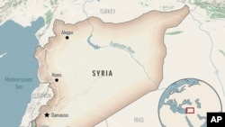 اس نقشے مں شام کے دارالحکومت دمشق کی لوکیشن دکھائی گئی ہے