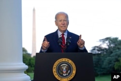 ABD Başkanı Joe Biden El Kaide lideri Eymen el Zevahiri'nin öldürüldüğünü açıklarken.