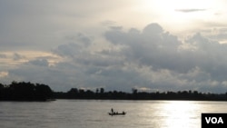 Sông Mekong đoạn đi qua Sambor ở Campuchia.