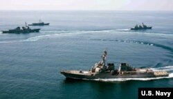 Tháng 10 năm ngoái, khu trục hạm USS Lassen của Mỹ đã tiến vào bên trong phạm vi 12 hải lý của Đá Subi, một trong những hòn đảo nhân tạo Trung Quốc mới xây ở Biển Đông. (Ảnh tư liệu)