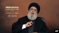 Thủ lĩnh Hezbollah Hassan Nasrallah.