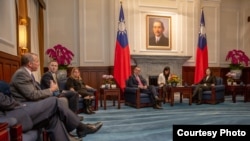 Tư liệu: TT Đài Loan Thái Anh Văn gặp phái đoàn Mỹ sang Đài Loan dự Diễn đàn Doanh nghiệp Quốc phòng Hoa Kỳ-Đài Loan hàng năm, ngày 6/5/2019.