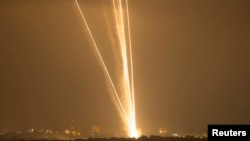 Rocket được bắn đi từ phía bắc Dải Gaza. 