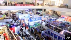 Hội chợ Thương mại Quốc tế mùa Xuân ở Bình Nhưỡng vào ngày 22/5/2017. 