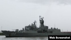 Tàu chiến HMAS Anzac của Úc. Ảnh chụp màn hình trang web vnexpress.net