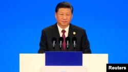 Chủ tịch Tập Cận Bình phát biểu khai mạc hội chợ Xuất Nhập khẩu Quốc tế Trung Quốc ở Thượng Hải, ngày 5 tháng 11, 2018