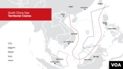 Tuyên bố chủ quyền của Trung Quốc ở Biển Đông giới hạn bởi đường màu đỏ