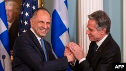 Yunanistan Dışişleri Bakanı Yerapetritis, ABD Dışişleri Bakanı Blinken'la görüştü. (9 Şubat 2024)
