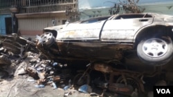 کراچی طیارہ حادثہ: جناح گارڈن میں تباہی کے مناظر