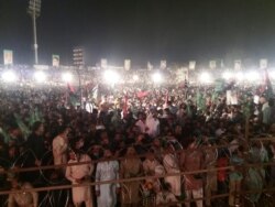کراچی میں پی ڈی ایم کے جلسے کا ایک منظر،