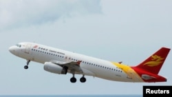 Máy bay Airbus cất cánh từ đảo Hải Nam của Trung Quốc