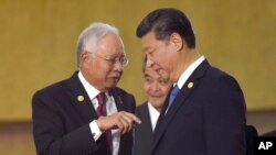 Thủ tướng Malaysia Najib Razak và Chủ tập Trung Quốc Tập Cận Bình.