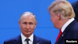 Ông Putin và ông Trump tại hội nghị G20 ở Argentina năm 2018.