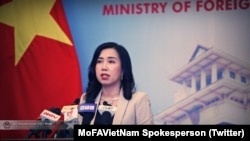 Người phát ngôn Bộ Ngoại giao Việt Nam Lê Thị Thu Hằng (Twitter MoFAVietNam Spokesperson)