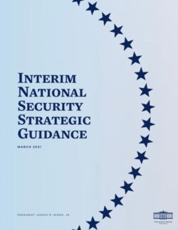 Trang bìa Hướng dẫn Tạm thời về Chiến lược An ninh Quốc gia do Nhà Trắng công bố hôm 3/3/2021.