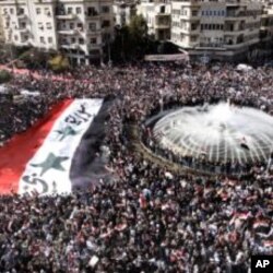 شام میں حکومت مخالف مظاہرہ