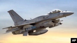 Máy bay phản lực chiến đấu F-16 của Mỹ.