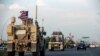 Suriye'den ayrılıp Erbil'e giden Amerikan askeri araçları