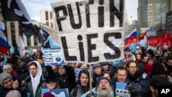 Nga đã tăng cường trấn áp những người chống đối ông Putin, Liên Hiệp Quốc cho hay