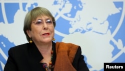 Trưởng Cao ủy Nhân quyền Liên hiệp quốc Michelle Bachelet.