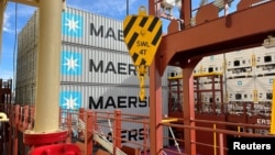 Tàu chở container của công ty Maersk.